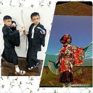 Kostum Kimono jepang anak